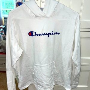 White Champion Hoodie
